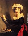 Elisabeth Louise Vigee-le Brun Canvas Paintings - Self Portrait